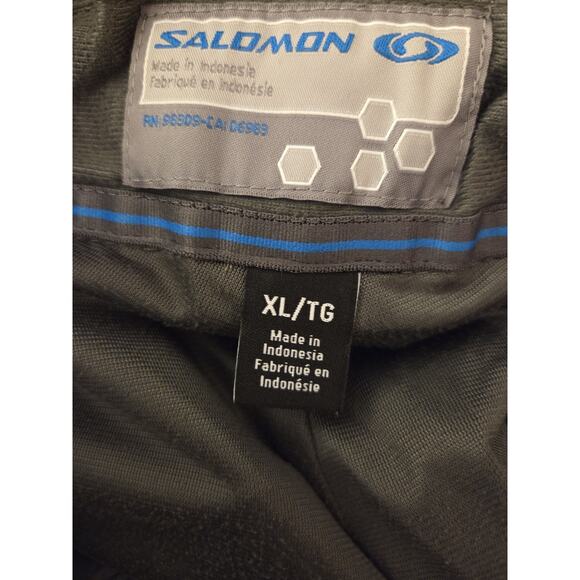 Salomon Clima Pro Pants Mens XL Black Snowboard Ski Waterproof Trousers - Picture 2 of 11